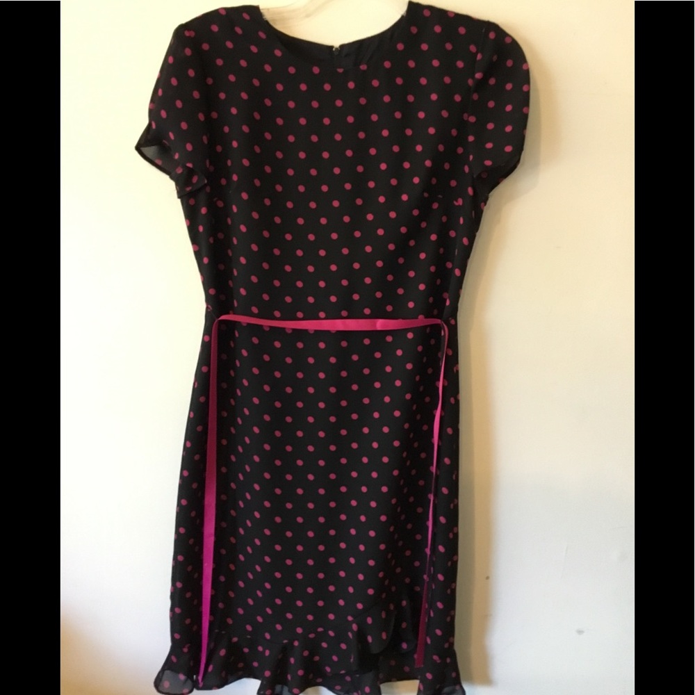 Size 12 Positive Attitude Black and Pink Dress